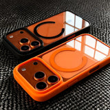 Luxury Transparent Magnetic Clear Case For iPhone