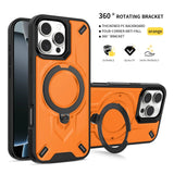 360° Rotating Bracket Shockproof Magnetic Case for iPhone