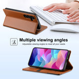 Magnetic Flip Leather Wallet Case For Samsung Galaxy