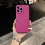 Original Liquid Silicone Magnetic Case For iPhone