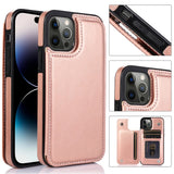 Luxury Retro Wallet Leather Case For iPhone