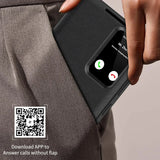 Leather Card Solt Pocket Smart Display LED Transparent Window Case for Samsung