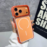 Luxury Two Tone Border Transparent Strong Magnetic Case for IPhone