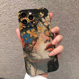 Creative Flower Girl Phone Case For iPhone