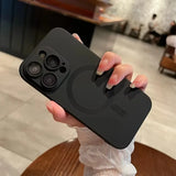 Magnetic Luxury Matte Soft Case For iPhone