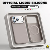 New Magnetic Official Liquid Silicone Case For iPhone