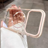 Luxury Glitter Clear For Magnetic Shockproof TPU  Case for iPhone