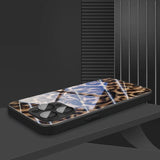 Leopard Print For Apple Pattern Glass Material Case For iPhone
