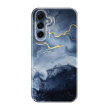 Gold marble-pattern hard case for Samsung