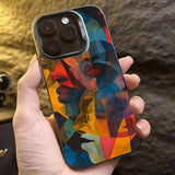 Graffiti-Style Portrait Canvas Phone Case For iPhone