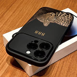 Leopard Print "888" Lucky Number Shockproof Soft Case For iPhone