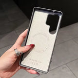 Vintage Leather Magnetic Case for Samsung