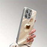 Creative Golden Crystal For Apple Pattern Phone Case For iPhone