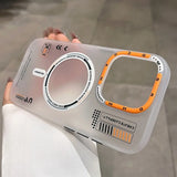 Matte Magnetic Frosted Metal Lens Frame Buttons Case For iPhone