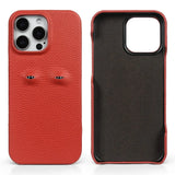 Unique Eye Design Genuine Leather Case For Iphone