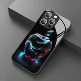 Fantasy Crystal For Apple Pattern Tempered Glass Case For iPhone