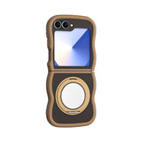 360 ° Rotating Bracket Protective Magnetic Wave Case for Samsung Galaxy Z Flip