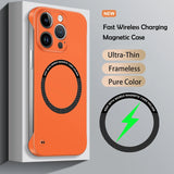 Luxury Ultra Slim Magnetic Frameless Solid Color Case for iPhone