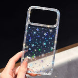 Shiny Little Stars Glitter Diamond Clear Phone Case For iPhone