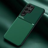 Leather Frosted Magnetic Phone Case For Samsung