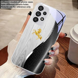 Wood grain Golden Horse Case for Samsung