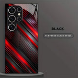 Esports-style red striped Hub-pattern protective case For Samsung