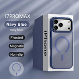 Luxury Matte Transparent Magnetic Case For iPhone