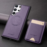 Anti-theft Magnetic Wallet Leather Case for Samsung Galaxy