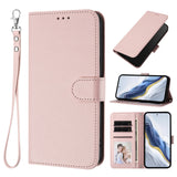 Solid Color Magnetic Flip Wallet Leather Case For iPhone