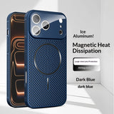Plating Magnetic  Heat Dissipation Breathable Case For iPhone