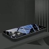 Funny Keyboard Pattern Tempered Glass Phone Case For iPhone