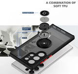 Luxury Matte Armour Magnetic Stand Phone Case For Samsung S26