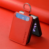 Magnetic Ring Holder Leather Wallet Cards Solt Case for Samsung Galaxy Z Flip