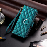 Luxury Leather Flip Wallet Bracket Protect  Case For iPhone