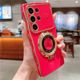 For Magnetic Large Window Case For Samsung