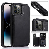 Luxury Retro Wallet Leather Case For iPhone