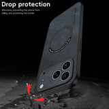 Luxury Leather Magnetic Case For iPhone