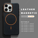 Leather Magnetic Case For iPhone