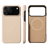 Natural Cowhide Leather Magnetic Case for iPhone