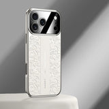 Luxurious Leather Back Electroplated Soft TPU Case For iPhone