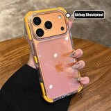 Transparent Clear Ultra Thin Acrylic Armor  TPU Case for iPhone