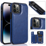 Luxury Retro Wallet Leather Case For iPhone