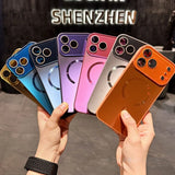 Magnetic Silicone Frame Protective Case for iPhone