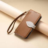 Zipper Leather Wallet Flip Case For for iPhone