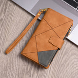Leather Flip Wallet Case For Samsung Galaxy