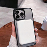 Clear Pink Lily Magnetic Case For iPhone