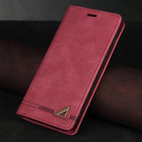 Anti-theft Flip Leather Wallet Case For Iphone