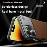 Business Aromatherapy Magnetic Leather Case for iPhone