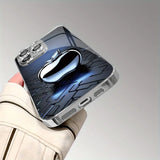 Metal Technology For Apple Pattern Tempered Glass Electroplated Case For iPhone