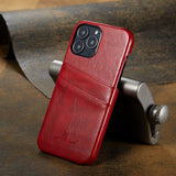 Card Holder Slots Pockets Stand Flip Leather Back Wallet Case For iPhone